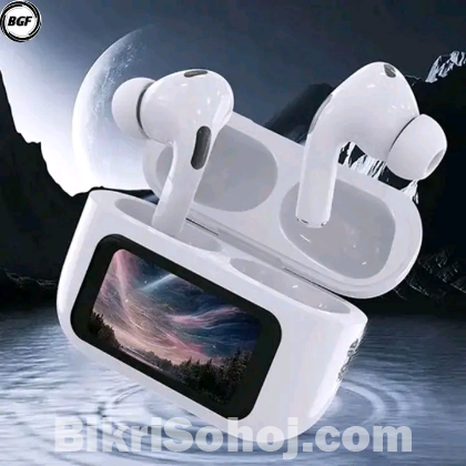 A9 Pro ANC Earbuds Touch Screen Display